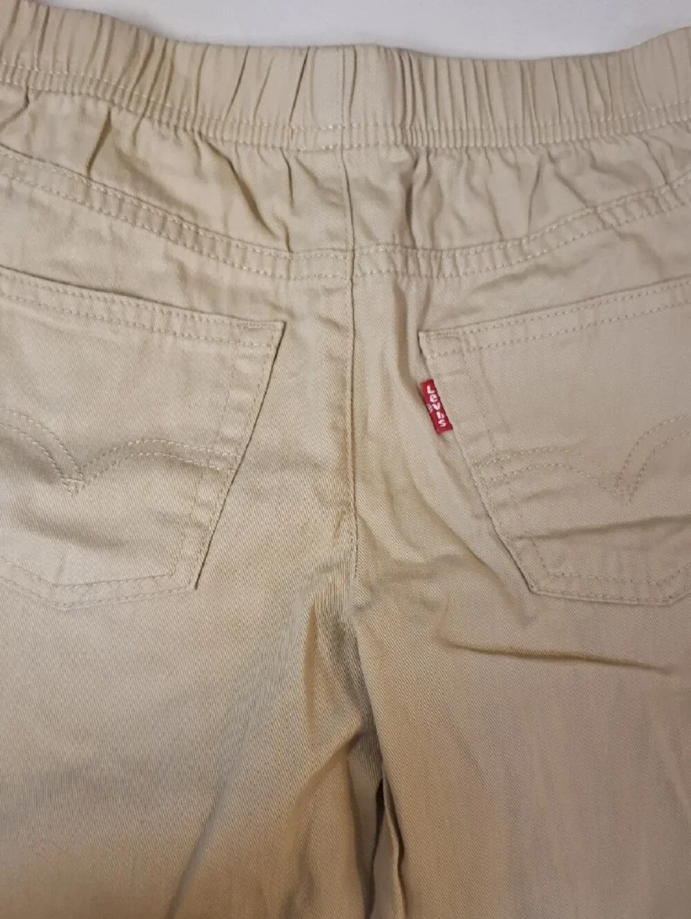 Levi's Kids Khaki Elastic-Waist Shorts